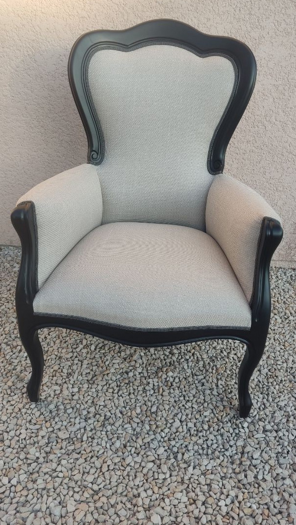 Fauteuil réfection tissu gamme Givry.